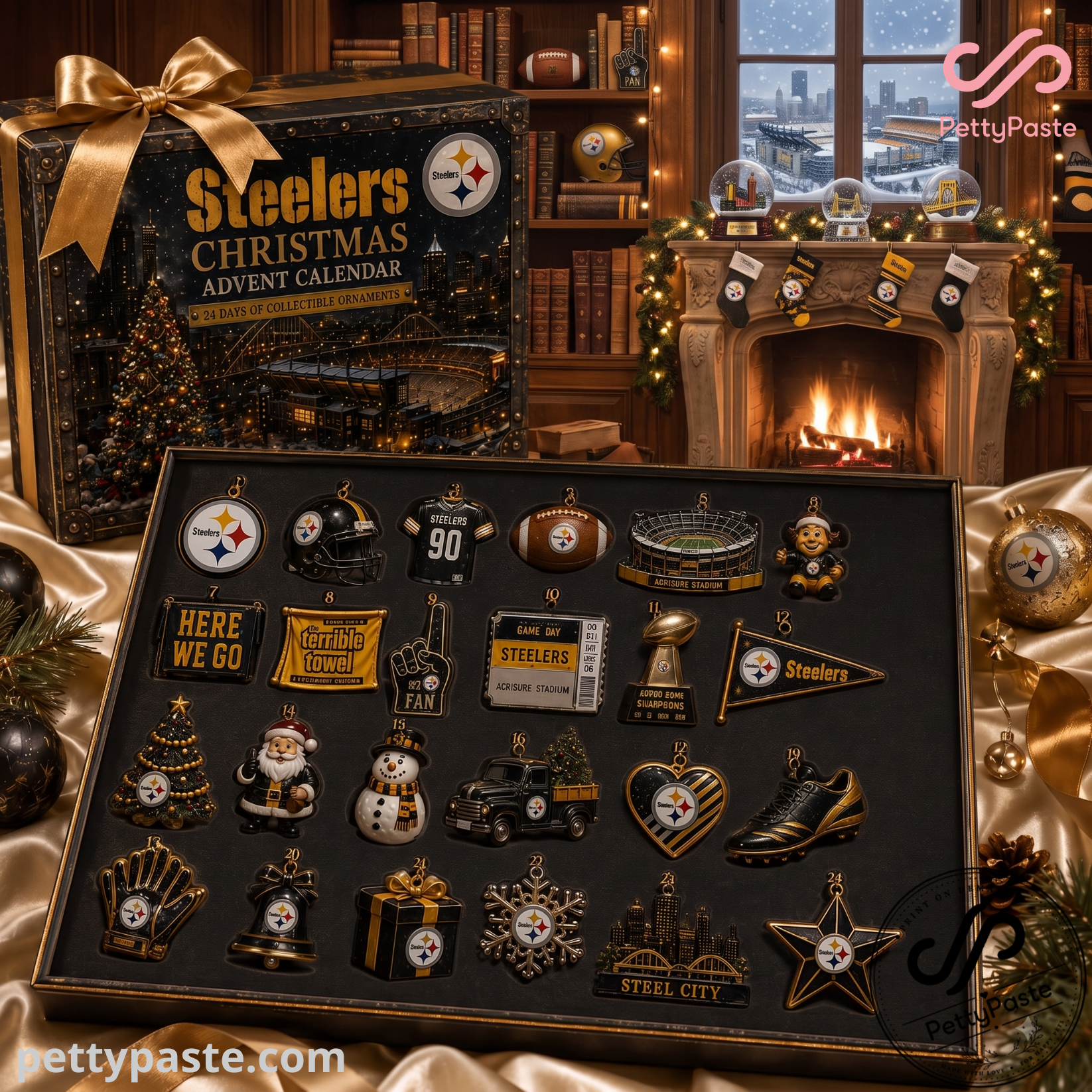 Dallas Cowboys Christmas Advent Calendar - 24 Days of Collectible NFL Ornaments Box