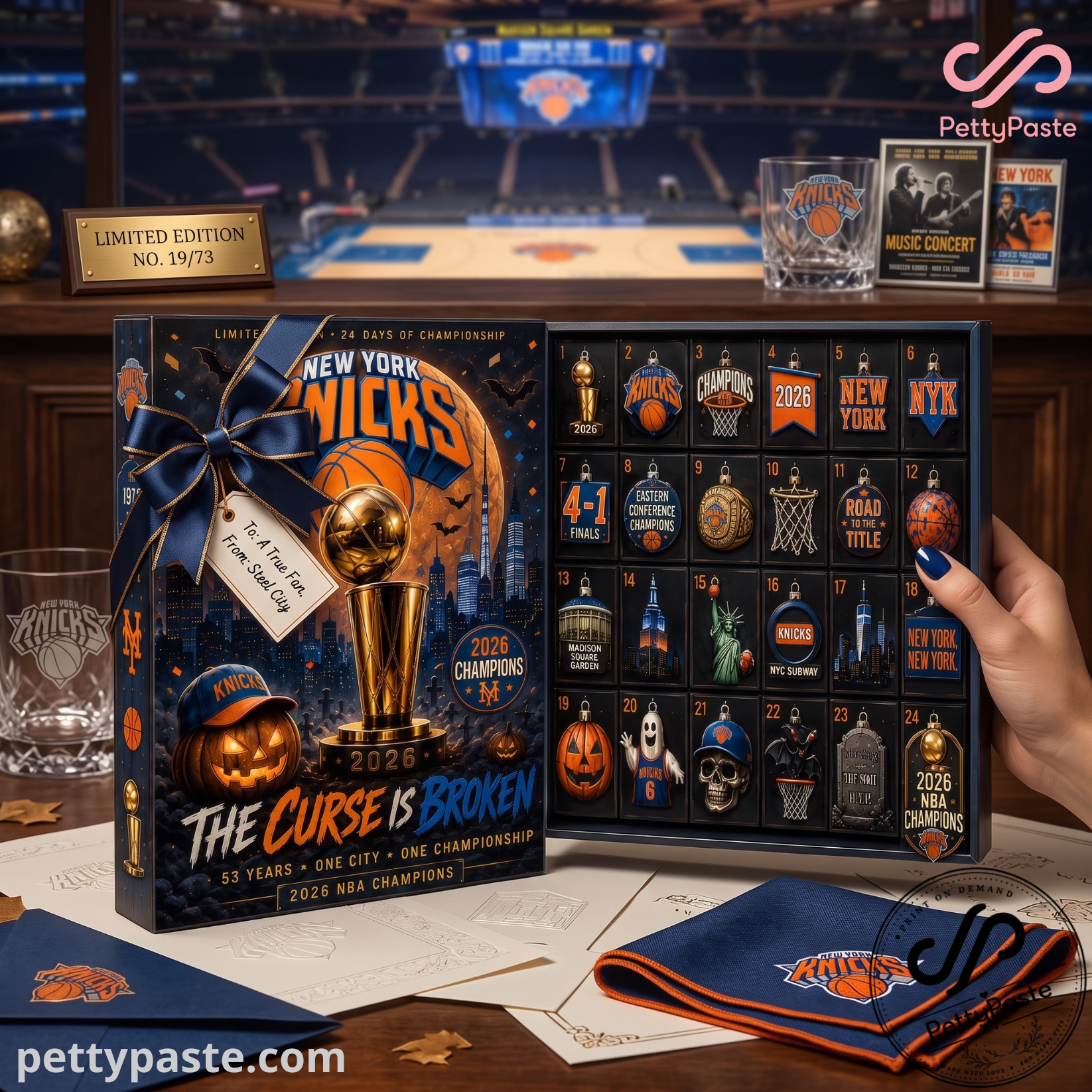 New York Knicks 2026 NBA Champions Advent Calendar - 24 Days Championship Keepsakes