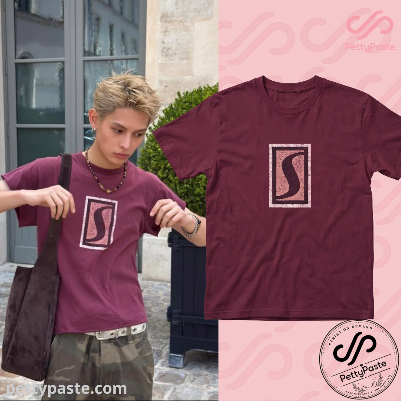 JAME'S CORTIS Stussy letter 'S' Graphic Shirt