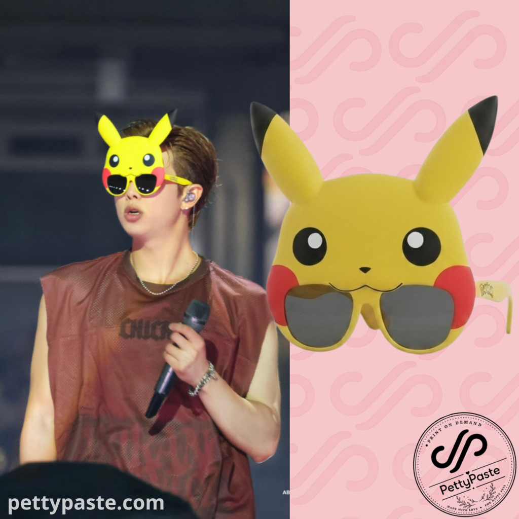 6 BTS RM Pokémon Pikachu Sunglasses – BTS WORLDTOUR ARIRANG CHICAGO Day 1