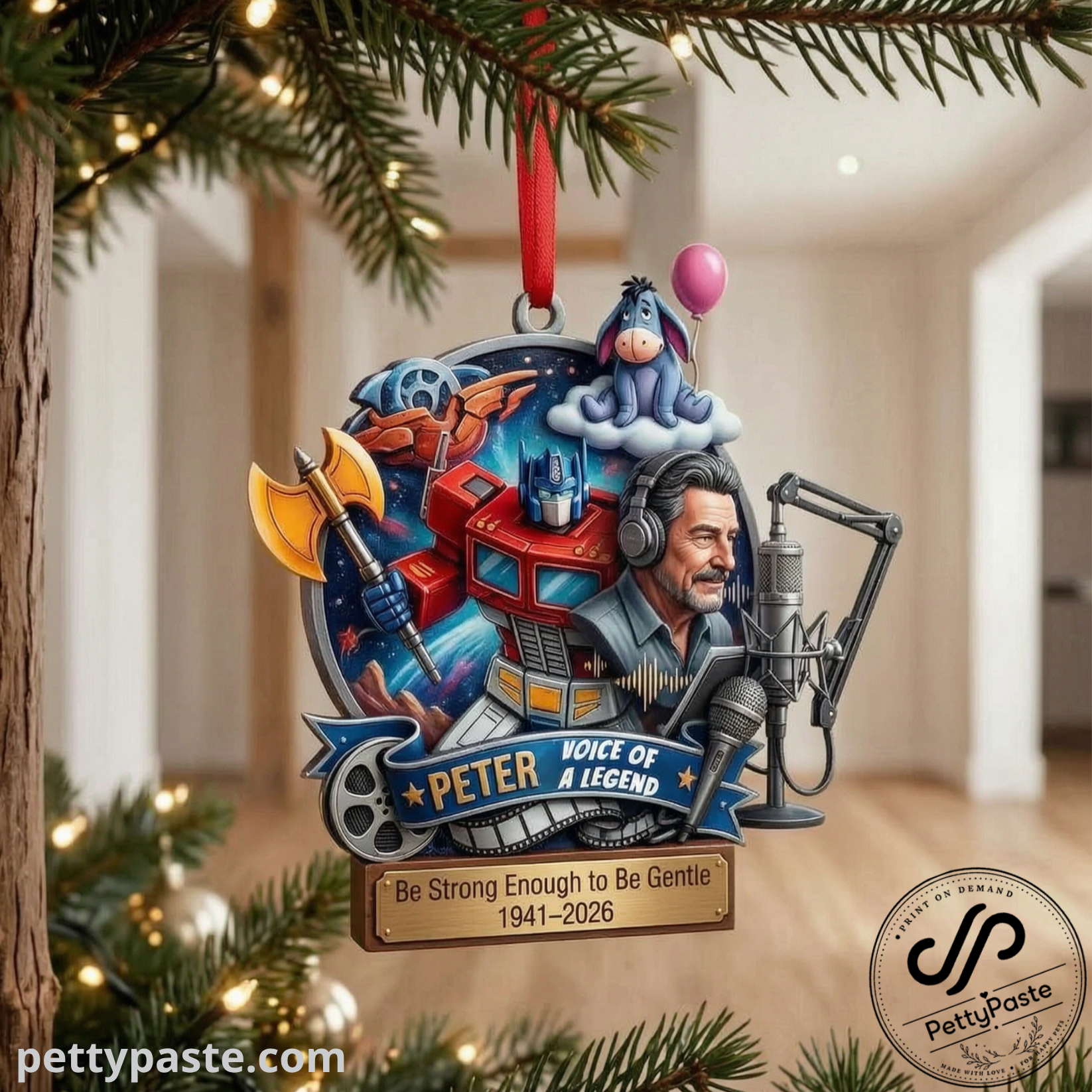Peter Cullen Voice Of A Legend Christmas Ornament