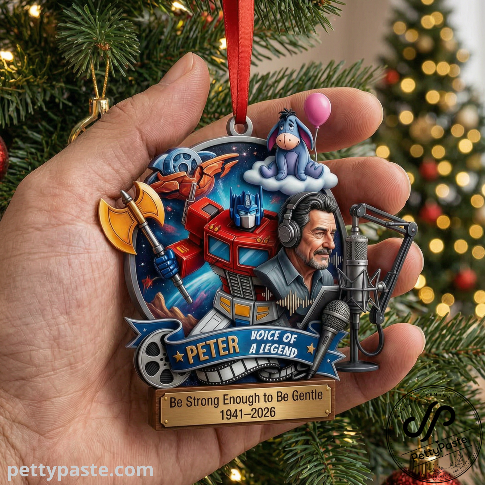 10 Peter Cullen Voice Of A Legend Christmas Ornament — image 2
